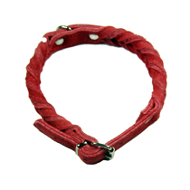 Braided Collars Red
